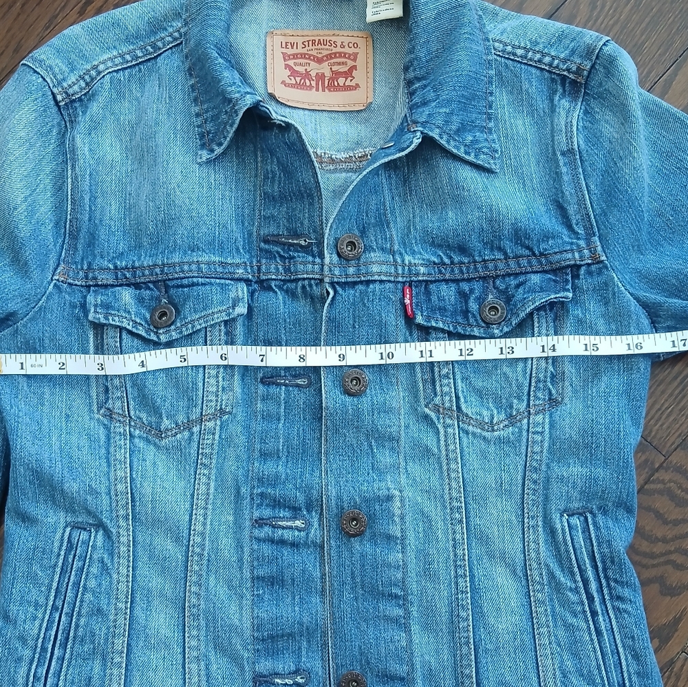Levi's Original Trucker Jeans Jacket Women XS - Picture 3 of 7